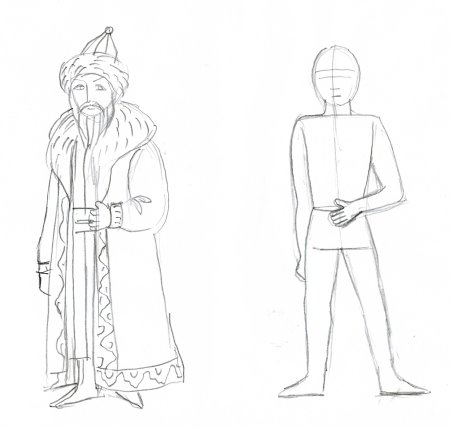 Эскиз царя