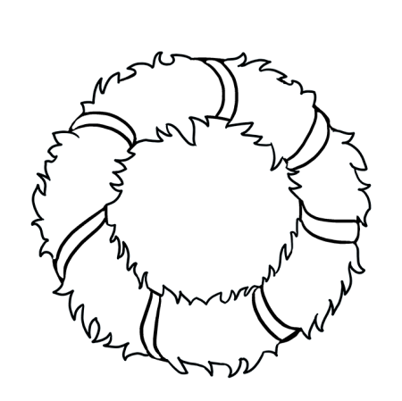 Венок карандашом