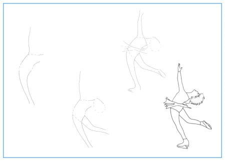 Фигурист рисунок карандашом