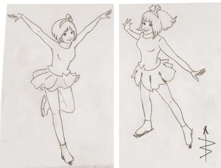 Как нарисовать фигуристку