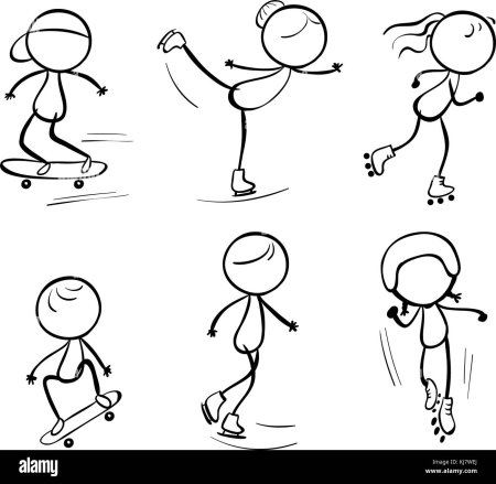 Человечек на коньках