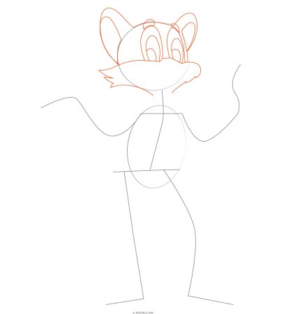 Кот Леопольд рисунок поэтапно