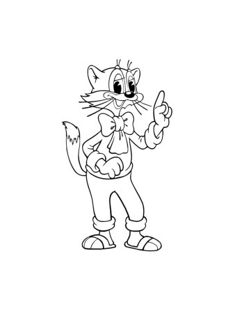 Кот Леопольд контур