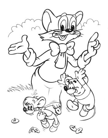 Кот Леопольд разукрашка