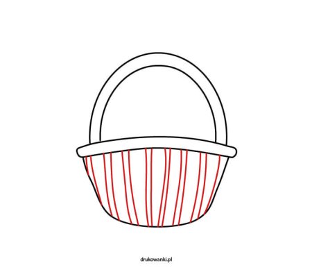 Поэтапное рисование корзины