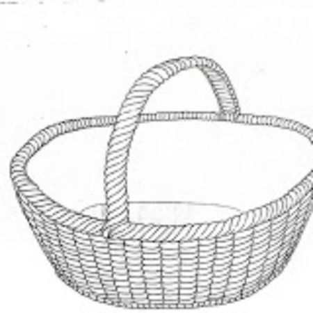 Трафарет корзинки