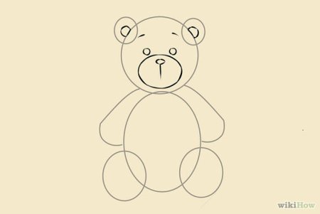 Медведь рисунок карандашом для детей легкий