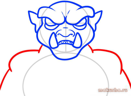 Огр лицо для рисования
