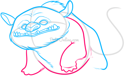 Чудовище срисовать