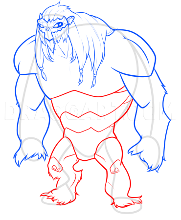 Чудовище срисовать