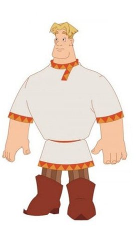 Простой рисунок богатыря