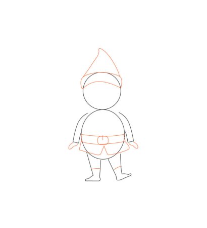 Поэтапное рисование гнома