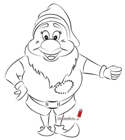 Трафарет Гномы с лицом