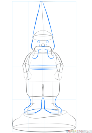 Поэтапное рисование гнома