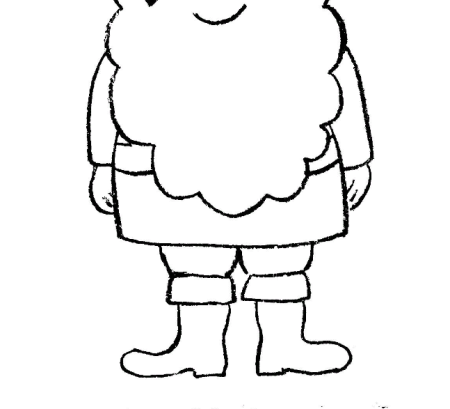 Поэтапное рисование гномика для детей