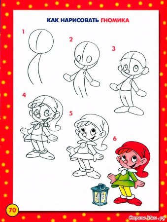 Поэтапное рисование сказочных персонажей