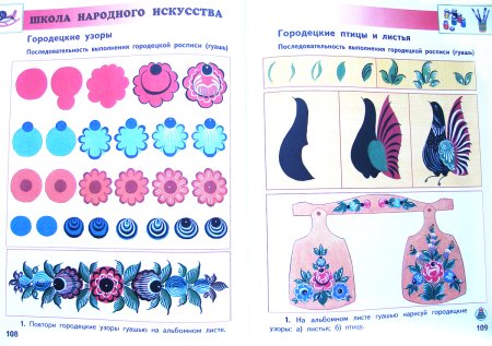 Городецкие узоры старшая группа