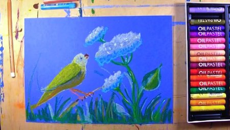 Рисование цветов пастелью