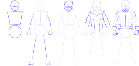 Нарисовать рисунок человек муравей