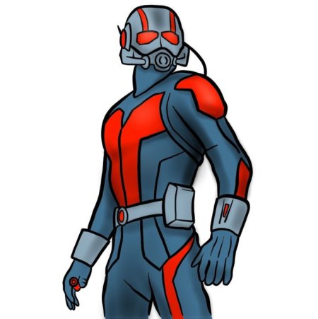 Раскраски Супергерои человек муравей