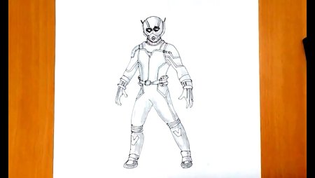 Раскраска человек муравей Марвел