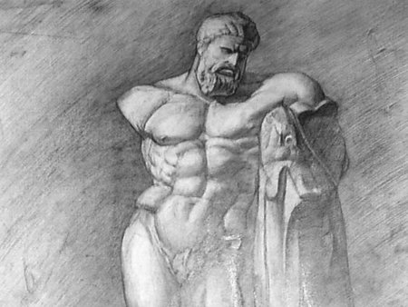 Геракл Фарнезе Академический рисунок