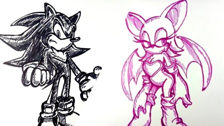 Рисовать Руж и Шедоу