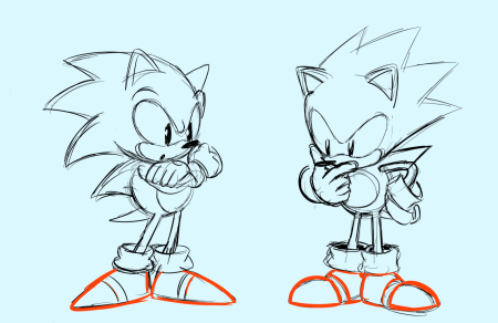 Наброски Соник Мания