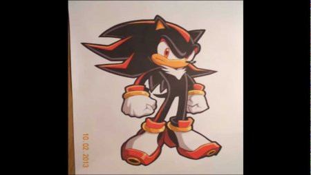 Еж Шедоу из бумаги