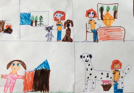 Рисунок на тему Простоквашино