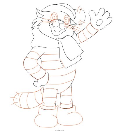 Кот Матроскин раскраска