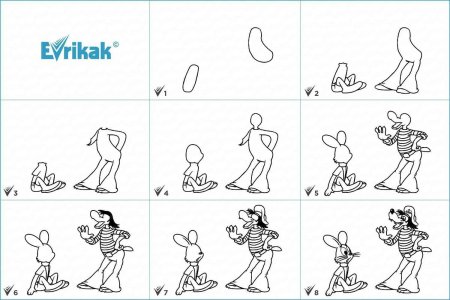 Волк из ну погоди нарисовать поэтапно