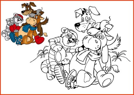 Матроскин раскраска