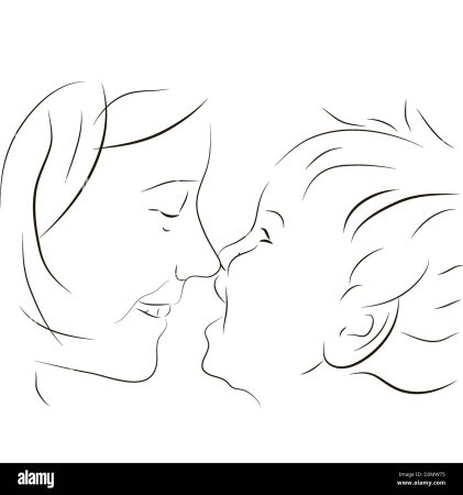 Рисунок мамы по этапно для детей