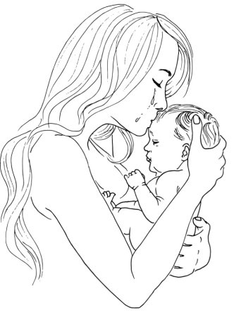 Рисунок для мамы легкий