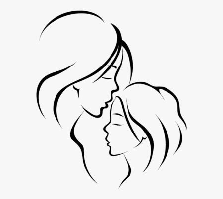 Мама ведет малыша на рисование