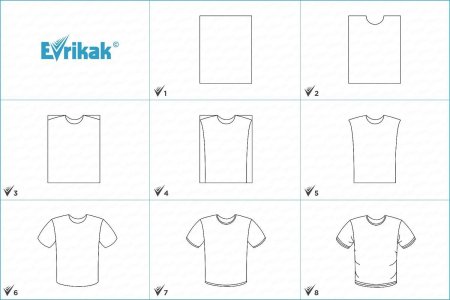 Как нарисовать схему футболки