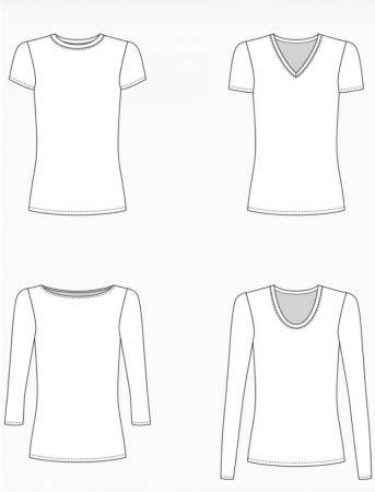 Эскиз футболки карандашом