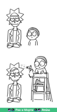 Парные тату пик и Морти