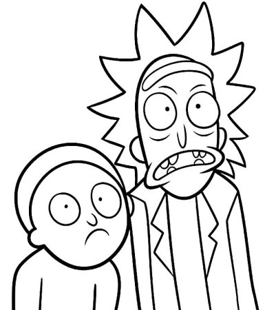 Рик и Морти раскраска