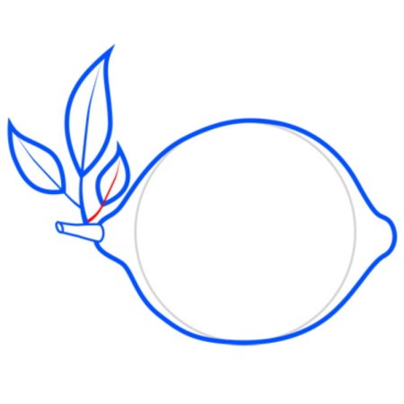 Пошаговое рисование лимона