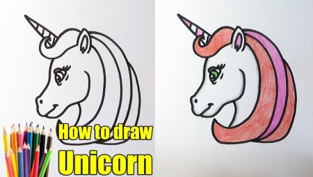 Картинки для срисовки Единорог