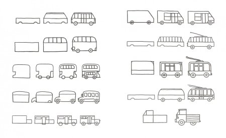 Рисование автобус в старшей группе