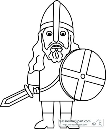 Рисунок викинга легкий