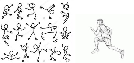 Рисование человека в движении