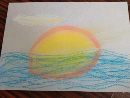 Рисунки пастелью для детей 5 лет