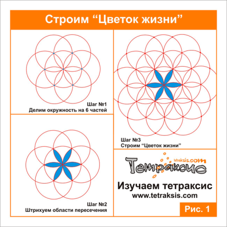 Орнамент с помощью циркуля и линейки