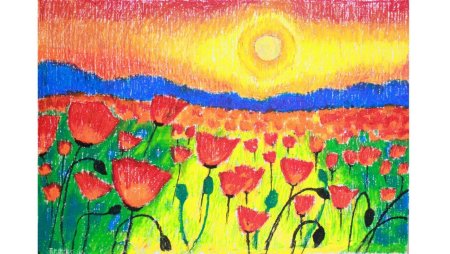 Рисунки пастелью море для начинающих