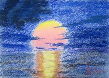 Рисование восковыми мелками для детей