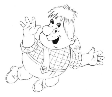 Карлсон поэтапное рисование